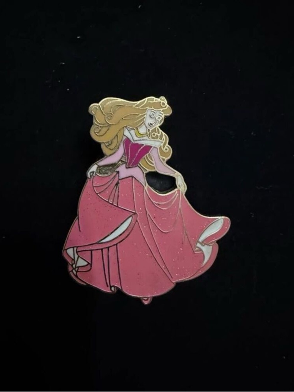Pink Princess Enamel Pin Brooch